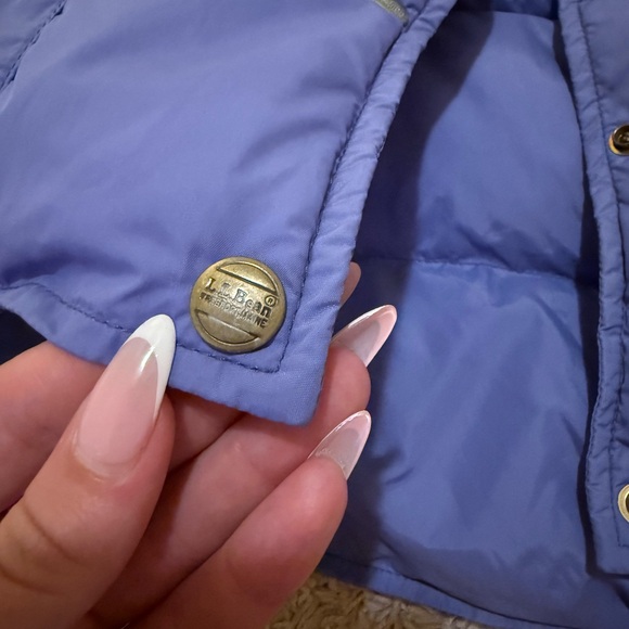 Vintage L.L. Bean Women's Blue Puffer Vest - Picture 3 of 5